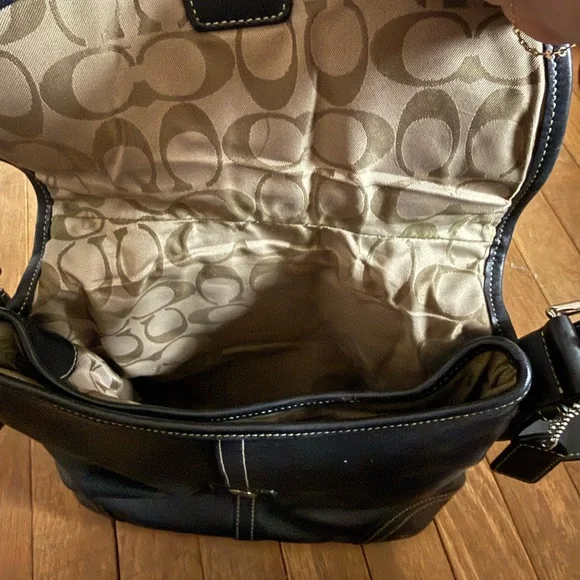 Coach Black Leather Crossbody Bag - Picture 4 of 4